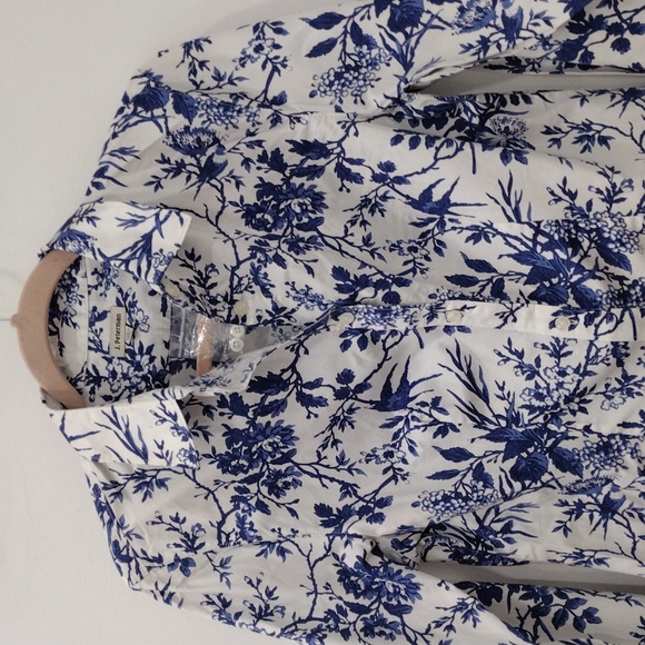 J Peterman Toile Blouse 6 - Picture 2 of 8